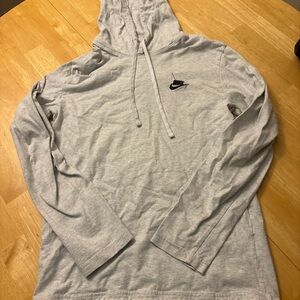 Nike Women's Light Gray Hoodie